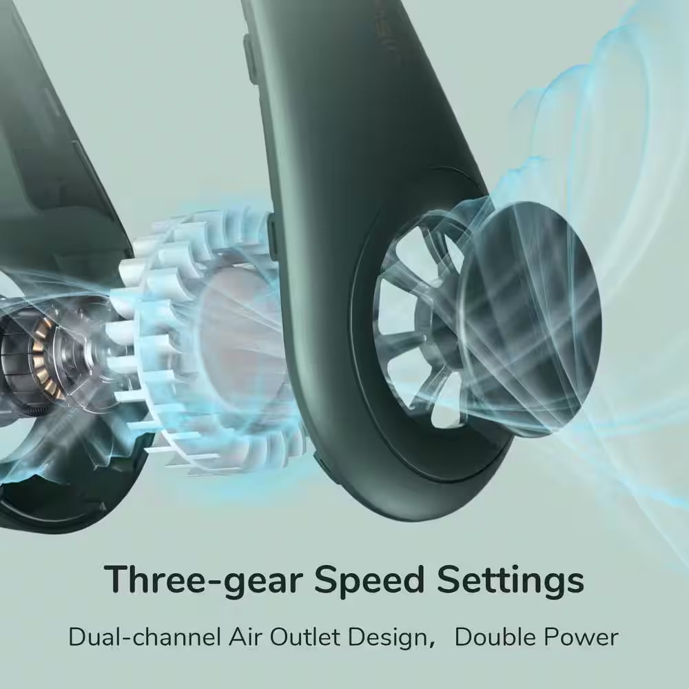 8 In. 3-Speeds Personal Fan in Dark Green